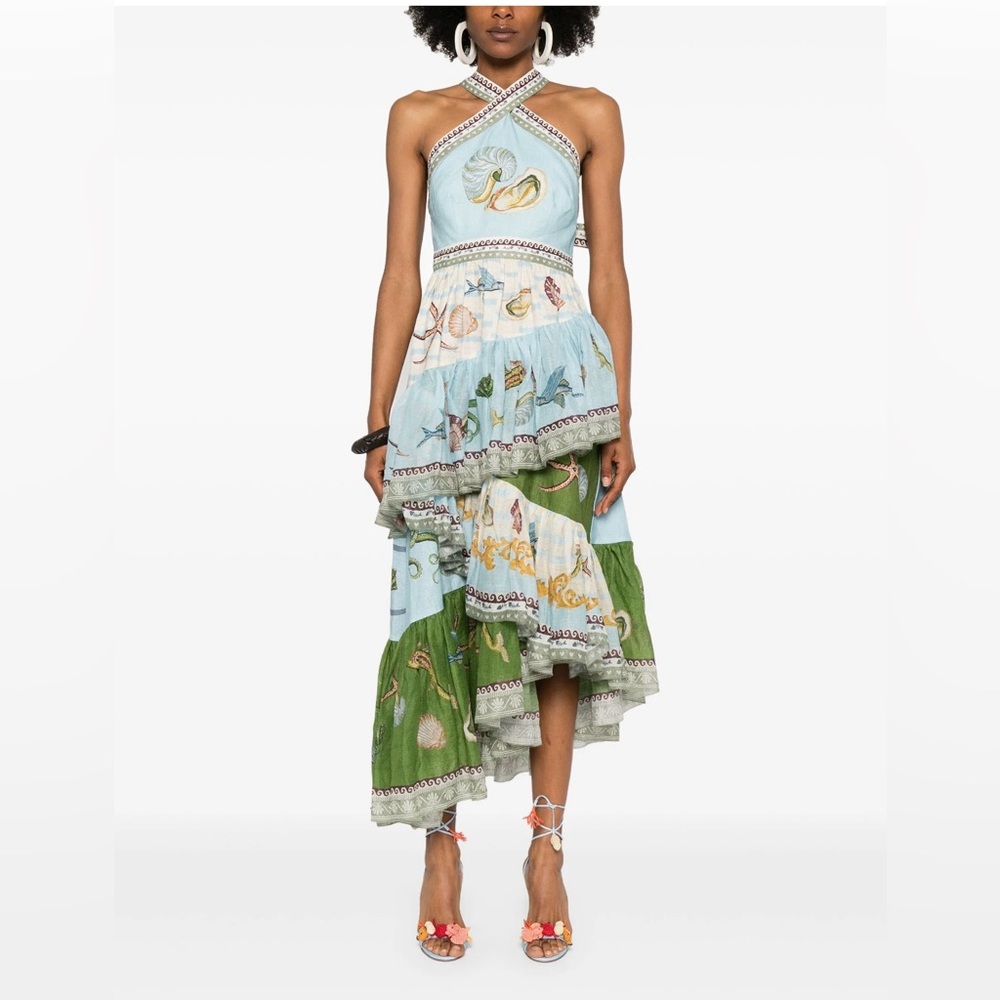 ALEMAIS Bath House midi dress Au6